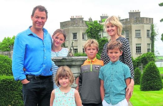 Catherine FitzGerald with her husband and children